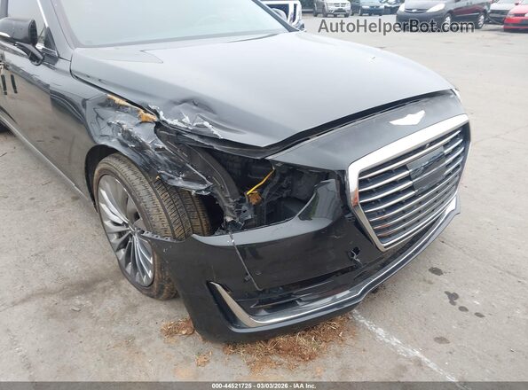 KMHG34JA9KU049936 2019 GENESIS G90 Black Front view