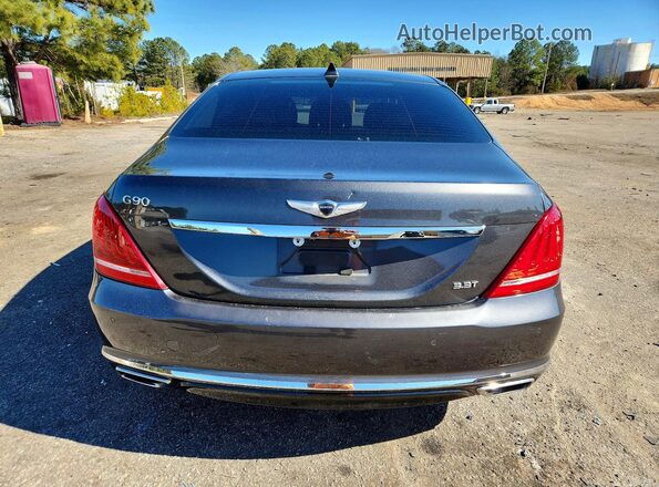 KMHG34JAXKU051274 2019 GENESIS G90 Charcoal Вид ззаду