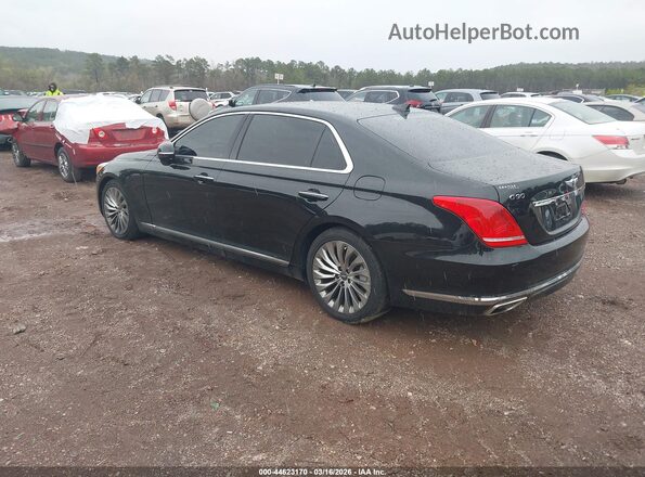 KMHG54JH8JU049299 2018 GENESIS G90 Черный Задняя левая четверть