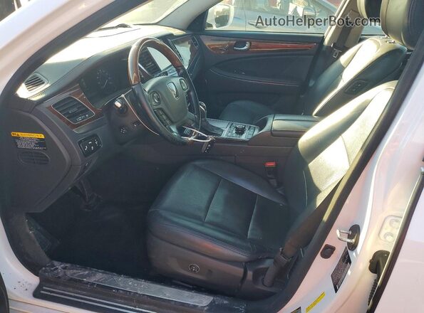 KMHGH4JH1GU102487 2016 HYUNDAI EQUUS Белый Вид салона спереди