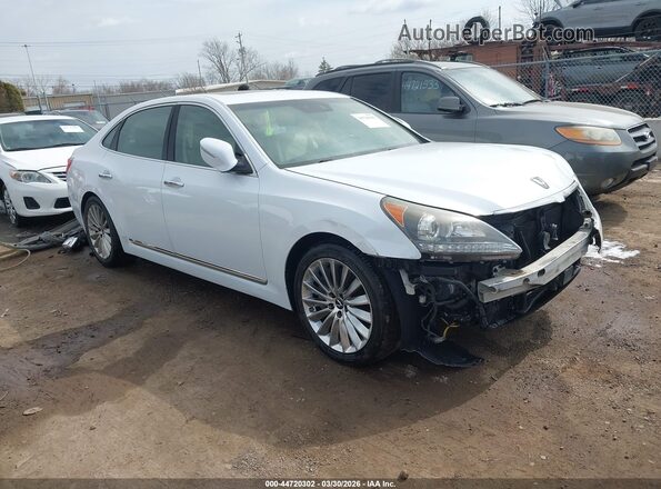 KMHGH4JH8GU106357 2016 HYUNDAI EQUUS Белый Передняя правая четверть
