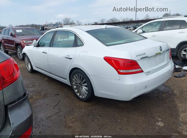 KMHGH4JH8GU106357 2016 HYUNDAI EQUUS Белый Задняя левая четверть