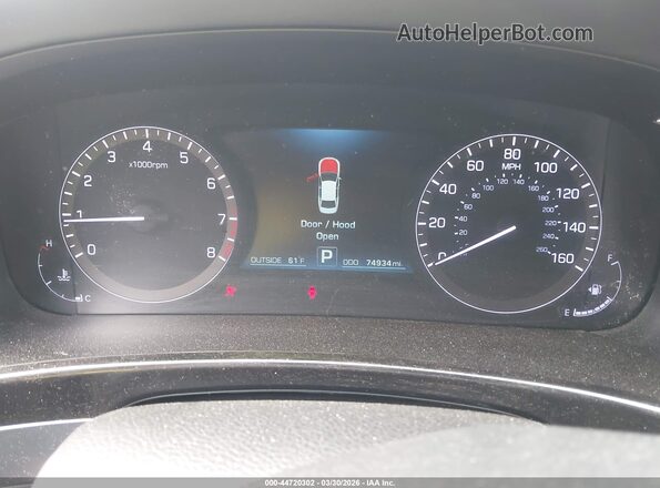 KMHGH4JH8GU106357 2016 HYUNDAI EQUUS Белый Вид задних сидений