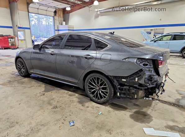 KMHGN4JB2KU296279 2019 GENESIS G80 Серый Задняя левая четверть