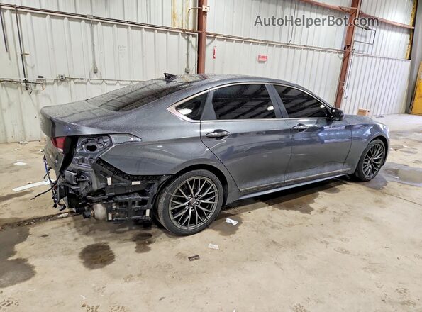 KMHGN4JB2KU296279 2019 GENESIS G80 Серый Задняя правая четверть