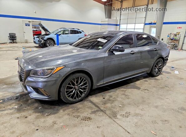 KMHGN4JB2KU296279 2019 GENESIS G80 Серый Передняя левая четверть