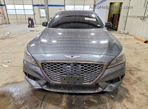 KMHGN4JB2KU296279 2019 GENESIS G80 Серый Вид спереди