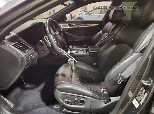 KMHGN4JB2KU296279 2019 GENESIS G80 Серый Вид салона спереди