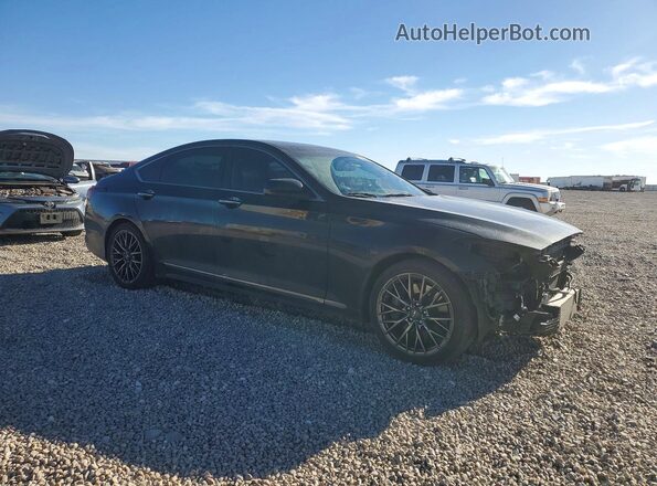 KMHGN4JB5JU255983 2018 GENESIS G80 Black Przód prawy