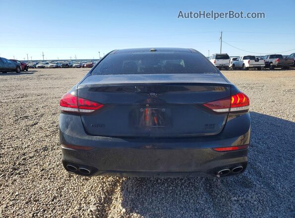 KMHGN4JB5JU255983 2018 GENESIS G80 Black Widok z tyłu