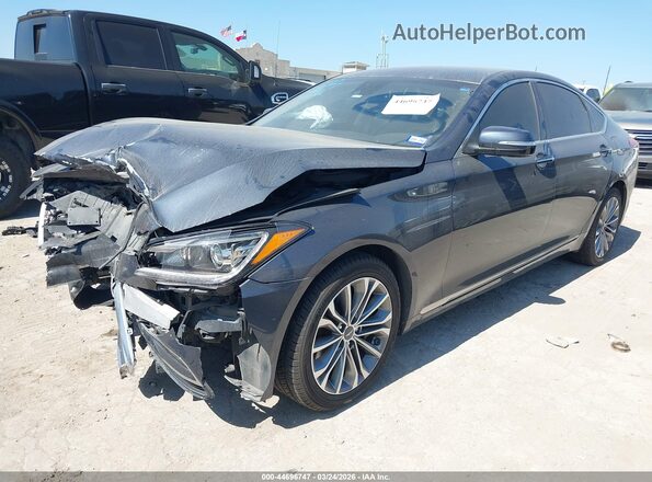 KMHGN4JEXHU190259 2017 GENESIS G80 Blue Vista tres cuartos delantera izquierda