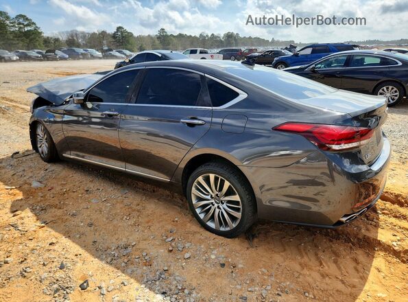 KMHGN4JF0HU213279 2017 GENESIS G80 Черный Задняя левая четверть