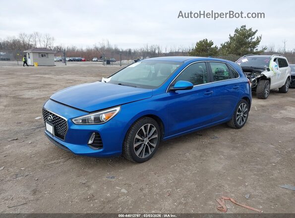 KMHH35LE4JU067463 2018 HYUNDAI ELANTRA GT Синий Передняя левая четверть