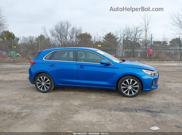 KMHH35LE4JU067463 2018 HYUNDAI ELANTRA GT Синий Вид задней части салона