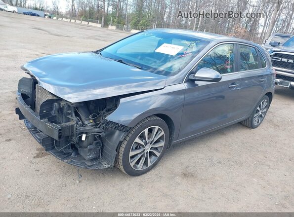 KMHH35LE9KU106792 2019 HYUNDAI ELANTRA GT Gray Vista tres cuartos delantera izquierda