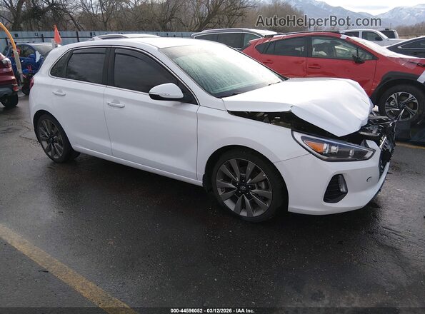 KMHH55LC2JU054638 2018 HYUNDAI ELANTRA GT Белый Передняя правая четверть