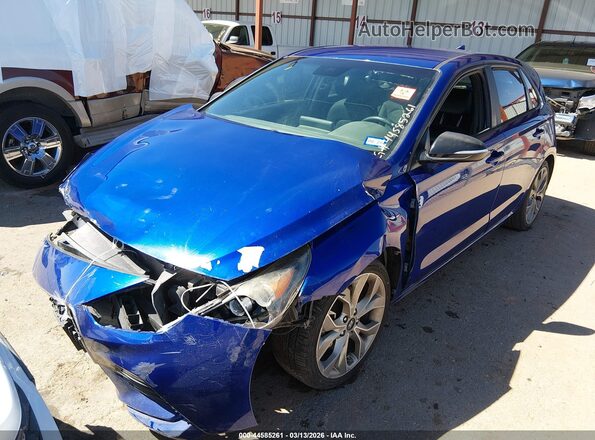 KMHH55LC3LU129138 2020 HYUNDAI ELANTRA GT Blue Առջևի ձախ երեք քառորդ տեսարան