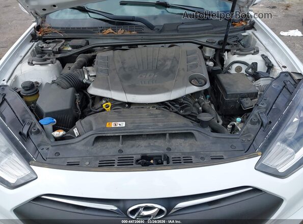 KMHHT6KJ7GU134795 2016 HYUNDAI GENESIS White Vista trasera