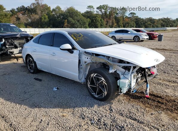 KMHL14JA6SA472575 2025 HYUNDAI SONATA Белый Передняя правая четверть