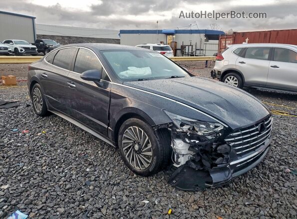 KMHL34JJ5NA046732 2022 HYUNDAI SONATA Черный Передняя правая четверть