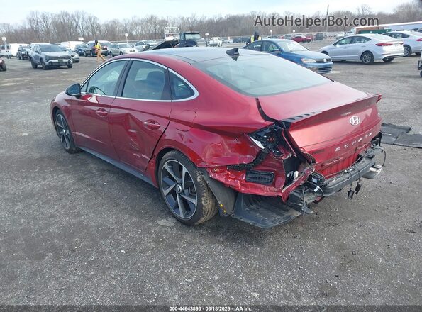 KMHL44J26PA291693 2023 HYUNDAI SONATA Красный Задняя левая четверть