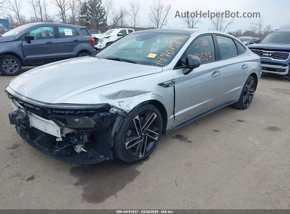 KMHL54JC4RA351382 2024 HYUNDAI SONATA Серебряный Передняя левая четверть