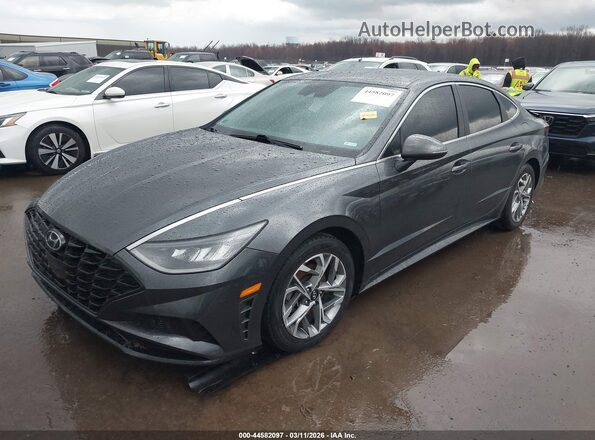 KMHL64JAXPA264093 2023 HYUNDAI SONATA Gray Vista tres cuartos delantera izquierda