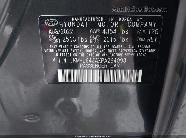 KMHL64JAXPA264093 2023 HYUNDAI SONATA Gray Vista del compartimento del motor