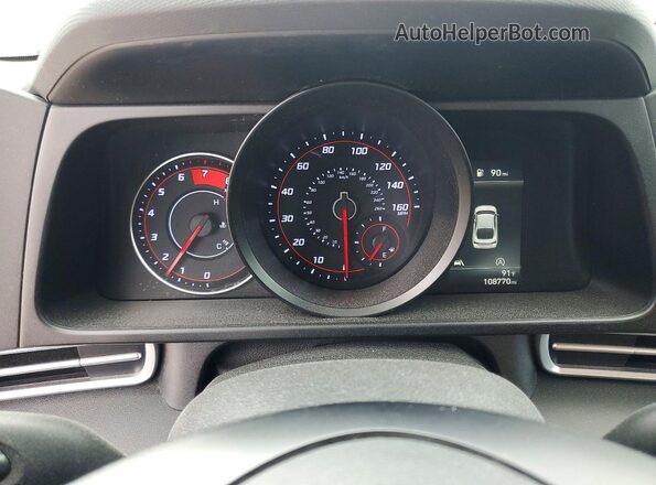 KMHLL4AG6NU335525 2022 HYUNDAI ELANTRA Серый Вид щитка приборов