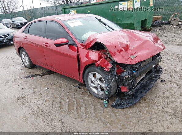 KMHLL4AGXMU128098 2021 HYUNDAI ELANTRA Красный Передняя правая четверть