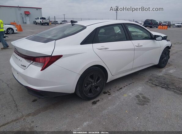 KMHLM4AJ2MU008840 2021 HYUNDAI ELANTRA HYBRID Белый Задняя правая четверть