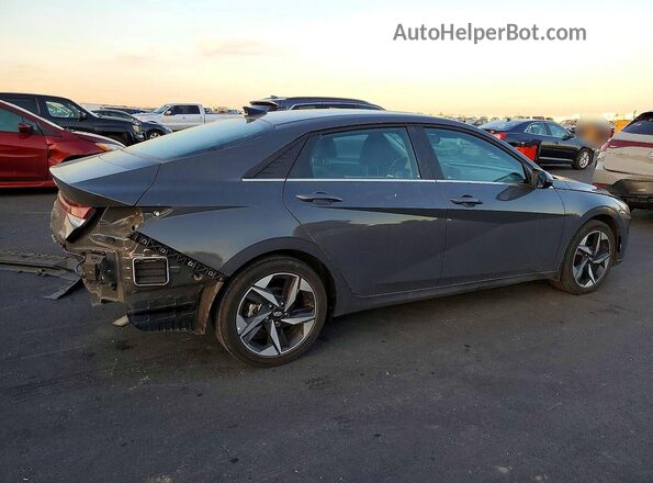 KMHLN4AJ7PU078447 2023 HYUNDAI ELANTRA Серый Задняя правая четверть