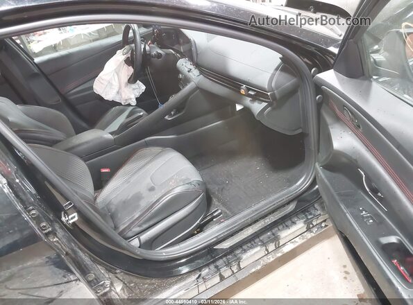 KMHLR4AF0PU554117 2023 HYUNDAI ELANTRA Black Սալոնի դիմացի տեսք