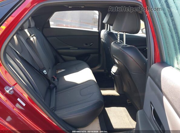 KMHLR4AF1PU589619 2023 HYUNDAI ELANTRA Красный Вид наклейки с VIN-кодом