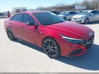 2021 Hyundai Elantra N Line Красный vin: KMHLR4AFXMU105619