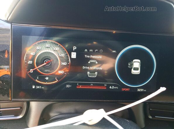 KMHLR4DF8TU111445 2026 HYUNDAI ELANTRA White Instrument cluster view