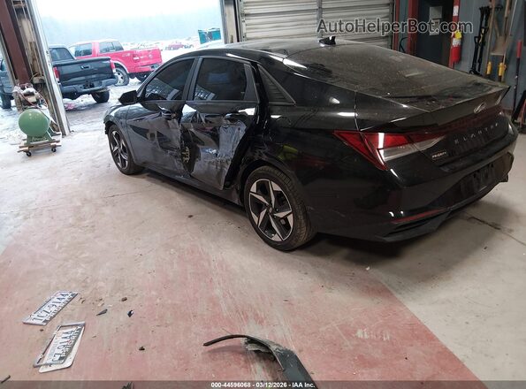 KMHLS4AG0PU557001 2023 HYUNDAI ELANTRA Черный Задняя левая четверть