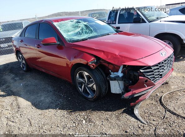 KMHLS4AG5PU618844 2023 HYUNDAI ELANTRA Red Przód prawy