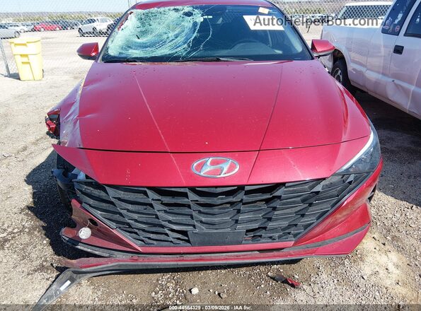 KMHLS4AG5PU618844 2023 HYUNDAI ELANTRA Red Widok zestawu wskaźników