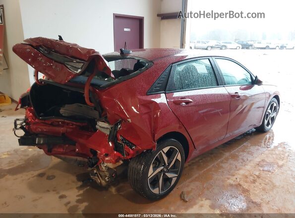 KMHLS4AG6PU463527 2023 HYUNDAI ELANTRA Красный Задняя правая четверть