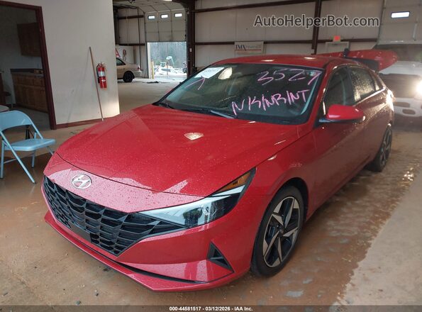 KMHLS4AG6PU463527 2023 HYUNDAI ELANTRA Красный Передняя левая четверть