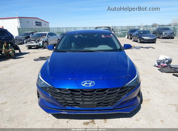 KMHLS4AG9PU431137 2023 HYUNDAI ELANTRA Синий Вид задней части салона