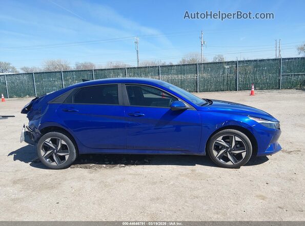 KMHLS4AG9PU431137 2023 HYUNDAI ELANTRA Синий Панорамный вид салона 360°