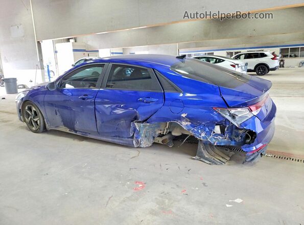KMHLS4AGXPU506881 2023 HYUNDAI ELANTRA Синий Задняя левая четверть
