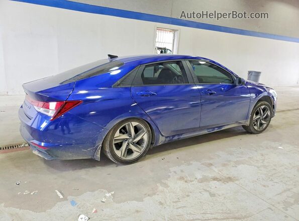 KMHLS4AGXPU506881 2023 HYUNDAI ELANTRA Синий Задняя правая четверть