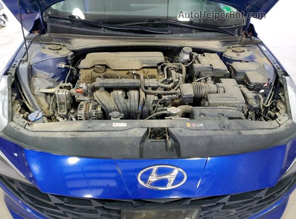 KMHLS4AGXPU506881 2023 HYUNDAI ELANTRA Синий Вид задней части салона