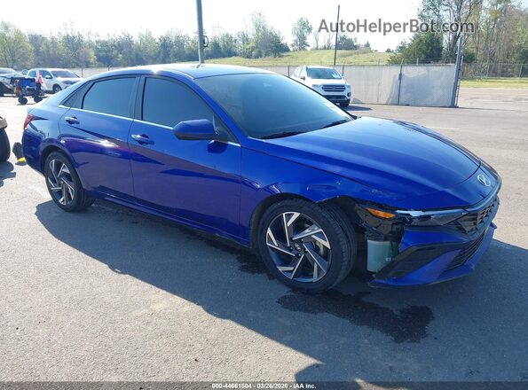 KMHLS4DG0RU832428 2024 HYUNDAI ELANTRA Синий Передняя правая четверть