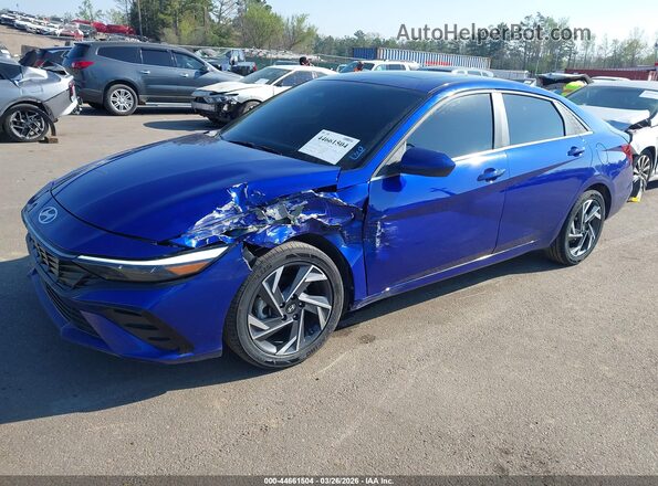 KMHLS4DG0RU832428 2024 HYUNDAI ELANTRA Синий Передняя левая четверть