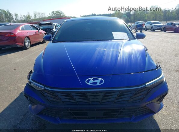 KMHLS4DG0RU832428 2024 HYUNDAI ELANTRA Синий Вид задней части салона
