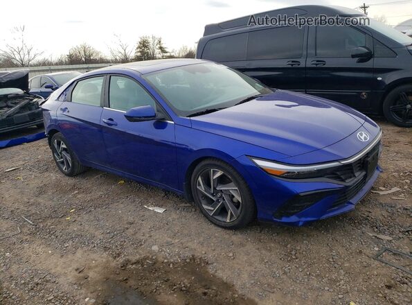 KMHLS4DG1SU878694 2025 HYUNDAI ELANTRA Blue Delantero derecho